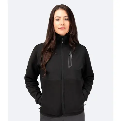 Women's Hybrid Fleece Jacket Black Women's Hybrid Fleece Jacket Black