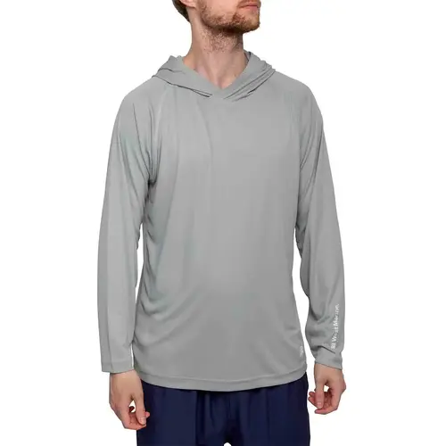 Men's Solid Performance Fishing Hooded Shirt Men's Solid Performance Fishing Hooded Shirt