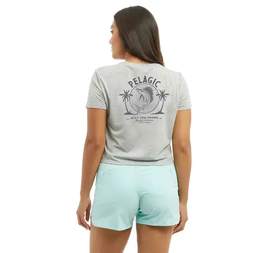 Women's Twin Palms Crop Shirt Women's Twin Palms Crop Shirt