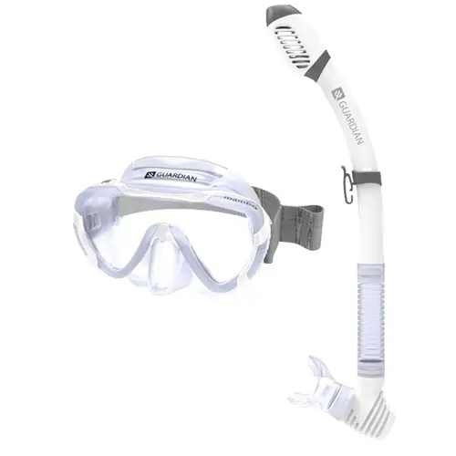Mambo Mask Snorkel Combo Clear/White Mambo Mask Snorkel Combo Clear/White