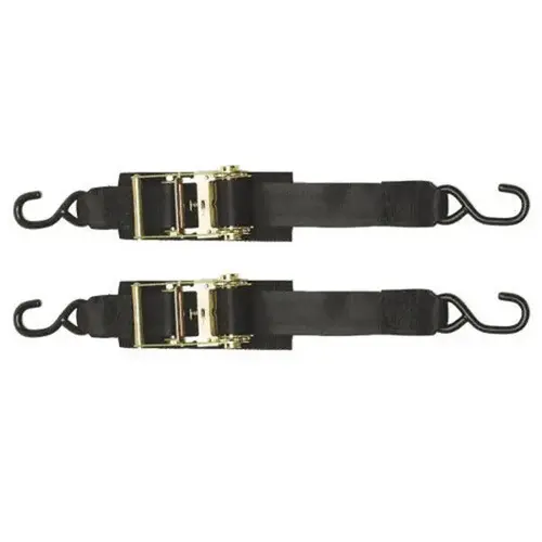 2" x 2 ft Heavy Duty Boat Buckle Ratchet Transom Tiedown, 2-Pack 2" x 2 ft Heavy Duty Boat Buckle Ratchet Transom Tiedown, 2-Pack