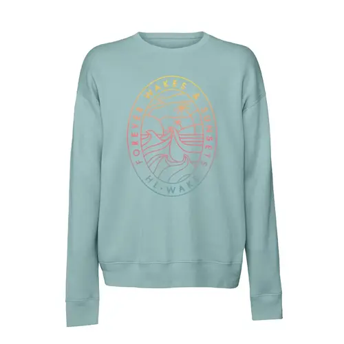 Women's Crew Shirt, Forever Wakes and Sunsets Women's Crew Shirt, Forever Wakes and Sunsets