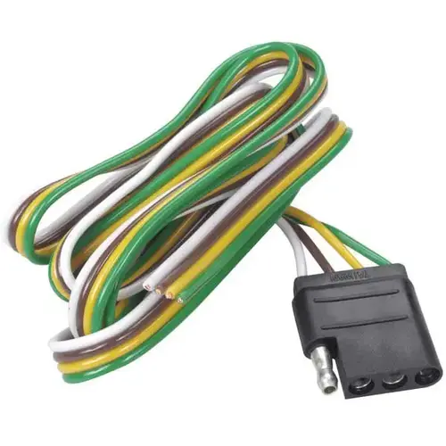 Trailer Light Connector - 4-Pin Flat Vehicle Connector 48" Tow End Trailer Light Connector - 4-Pin Flat Vehicle Connector 48" Tow End