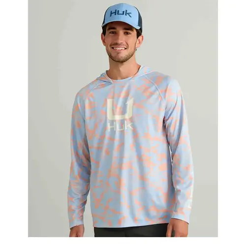 Men's Icon Printed Hooded Shirt Men's Icon Printed Hooded Shirt