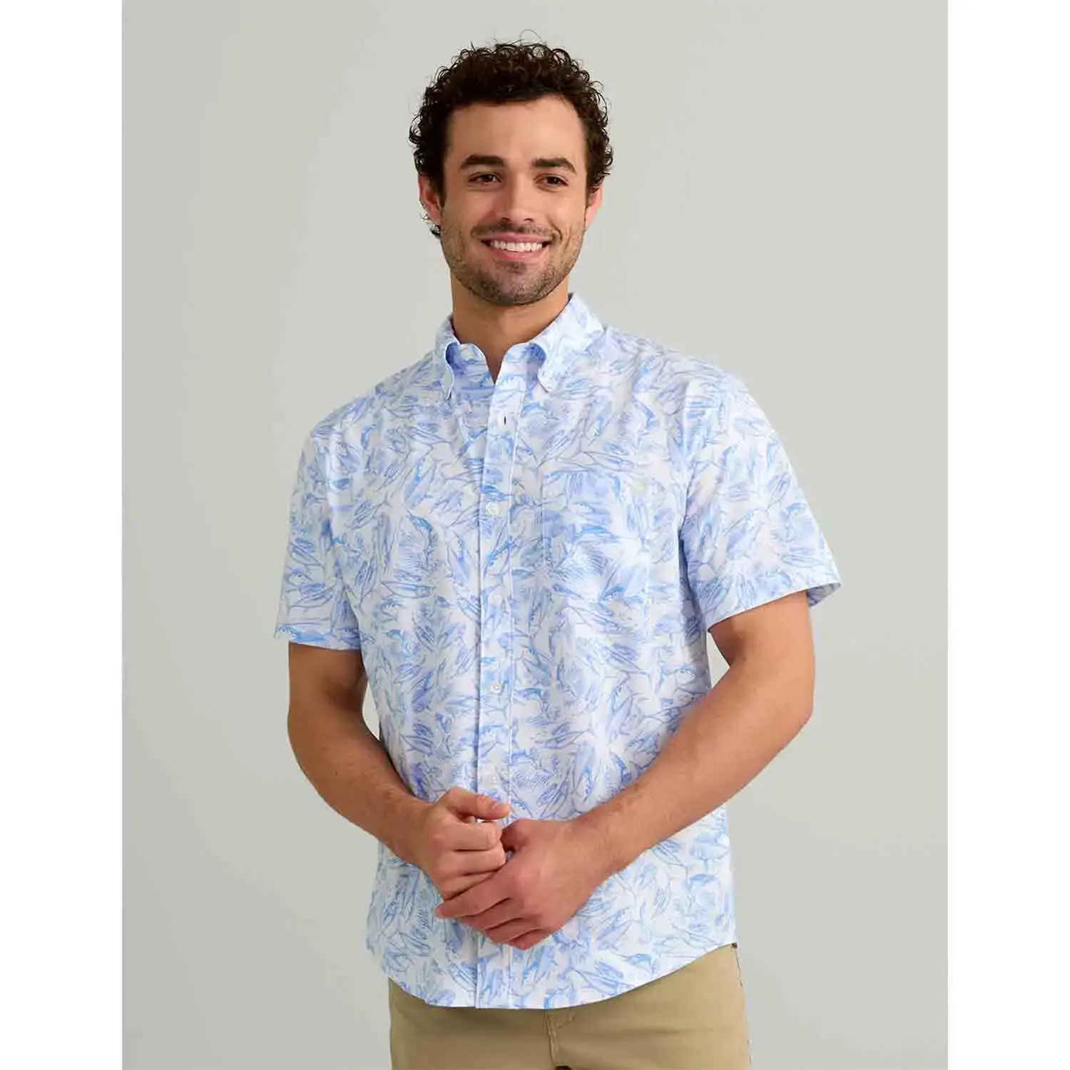 HUK Mens Kona KC Printed Shirt H1500192-431-M
