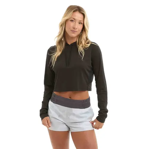 Women's VaporTek Cropped Hooded Shirt Women's VaporTek Cropped Hooded Shirt