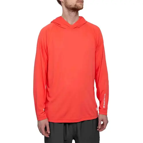 Men's Solid Performance Fishing Hooded Shirt Men's Solid Performance Fishing Hooded Shirt