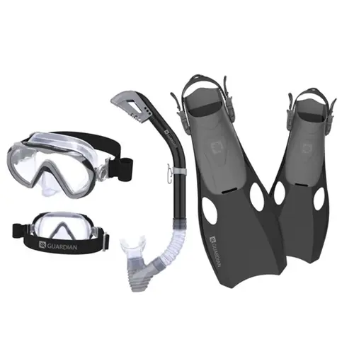 PERDIDO Adult Snorkel Set, Black, Small PERDIDO Adult Snorkel Set, Black, Small