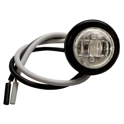 LED 3/4" Round Trailer Utility Light with Grommet, Clear LED 3/4" Round Trailer Utility Light with Grommet, Clear