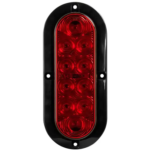 6" Oval LED Stop/Tail/Turn Surface Mount Trailer Light Kit Red 6" Oval LED Stop/Tail/Turn Surface Mount Trailer Light Kit Red