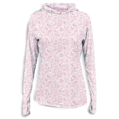 Women's Jungle Sail Print Hooded Shirt Women's Jungle Sail Print Hooded Shirt