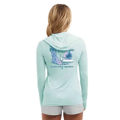 Women's Aquatek 5 O'Clock Hooded Shirt Women's Aquatek 5 O'Clock Hooded Shirt