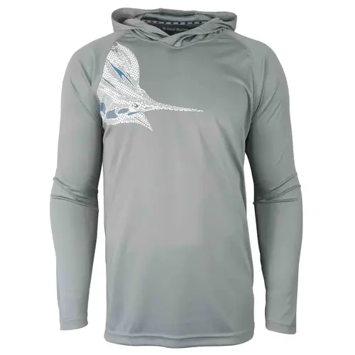 Men's Blue Marlin Hooded Shirt Men's Blue Marlin Hooded Shirt