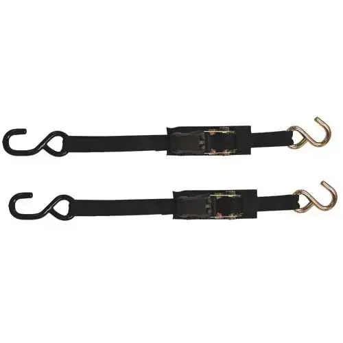1" x 4 ft Ratchet Transom Tie-Down, 1 Pair 1" x 4 ft Ratchet Transom Tie-Down, 1 Pair
