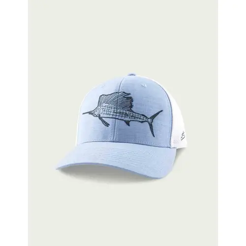 Huk KC Fish Line 110 Trucker Hat Huk KC Fish Line 110 Trucker Hat