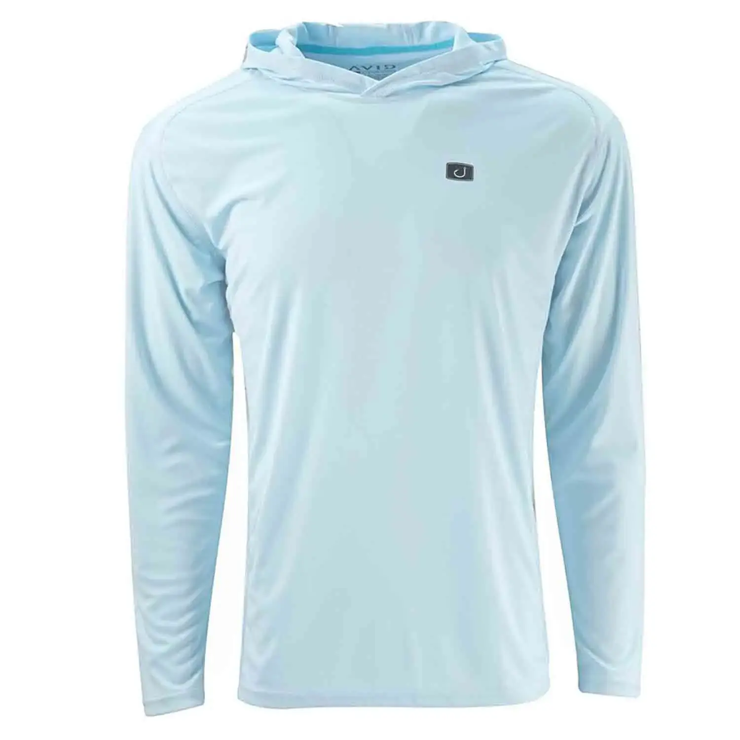 AVID SPORTSWEAR Mens Avidry Performance Hooded Shirt MK25003-IBL-LG AVID SPORTSWEAR Mens Avidry Performance Hooded Shirt MK25003-IBL-LG