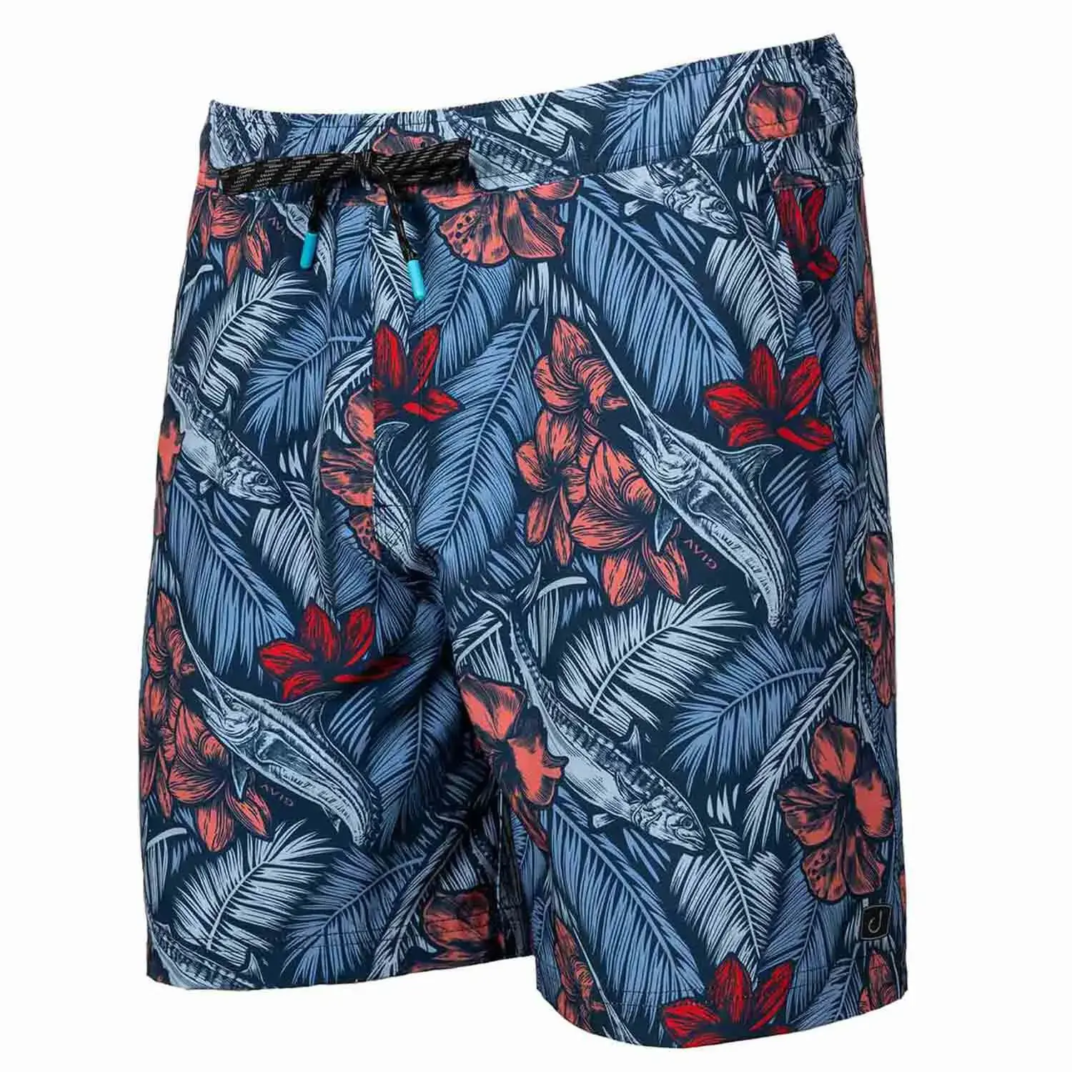 AVID SPORTSWEAR Mens Tortuga Tropic Palm Volley Shorts MB25008-ABY-LG AVID SPORTSWEAR Mens Tortuga Tropic Palm Volley Shorts MB25008-ABY-LG