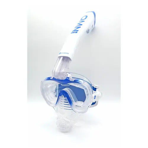 OMNI Integrated Snorkel Combo, White/Blue OMNI Integrated Snorkel Combo, White/Blue