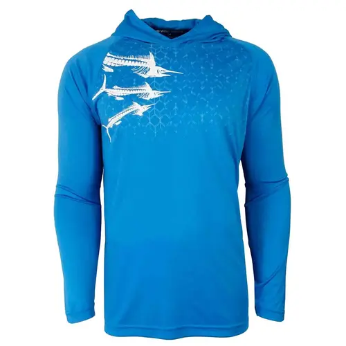 Men's Zombie Marlin Hooded Shirt Men's Zombie Marlin Hooded Shirt
