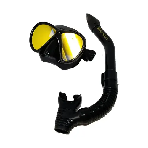 CHROMA HD Mask Snorkel Combo Black with Gold Mirror CHROMA HD Mask Snorkel Combo Black with Gold Mirror