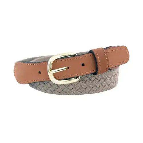 Men's Macrame Belt, Tan, 32 Beige Men's Macrame Belt, Tan, 32 Beige