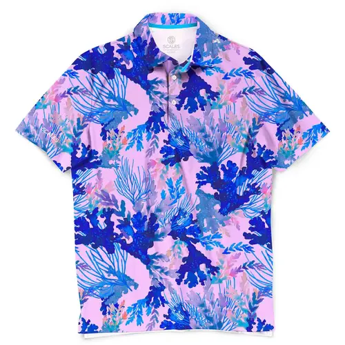 Men's Coral Tropics Polo Men's Coral Tropics Polo