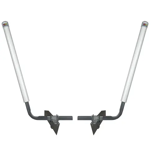 40" Angled PVC Post Guide-Ons, White 40" Angled PVC Post Guide-Ons, White