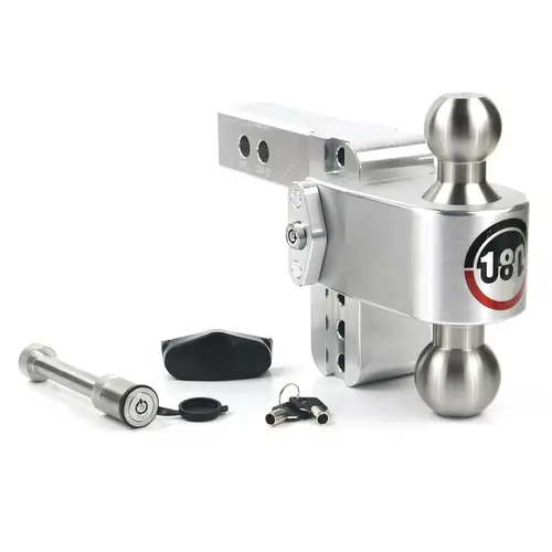Weigh Safe 180-Degree Adjustable Trailer Hitch, Compatible with 2" Receivers, 4" Drop Weigh Safe 180-Degree Adjustable Trailer Hitch, Compatible with 2" Receivers, 4" Drop