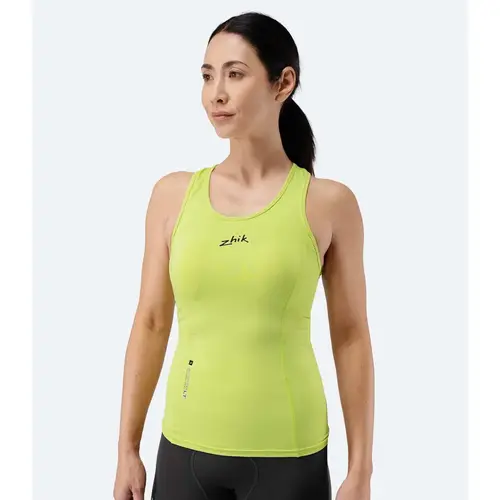 Women's Ecospandex Light Race Tank Top Lime Women's Ecospandex Light Race Tank Top Lime
