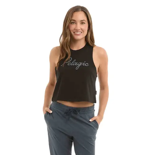 Women's Lines In Cropped Tank Top Women's Lines In Cropped Tank Top