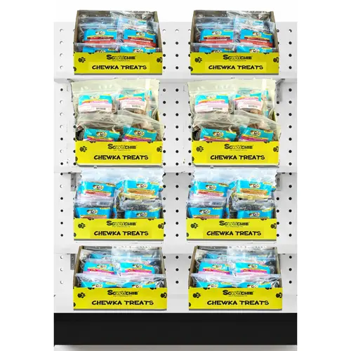 Chewka Dog Treats Planogram - 2 Foot - 4 Shelf Chewka Dog Treats Planogram - 2 Foot - 4 Shelf