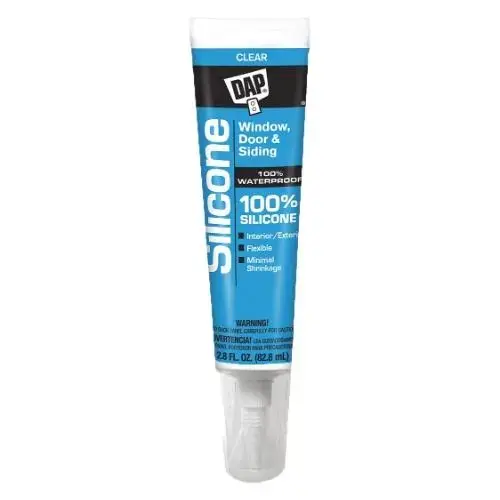 All-Purpose 100% Silicone Rubber Sealant, 2.8 oz, Tube Clear All-Purpose 100% Silicone Rubber Sealant, 2.8 oz, Tube Clear