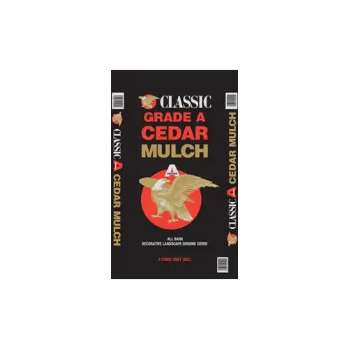 Classic Grade-A Cedar Mulch - 3 cf Classic Grade-A Cedar Mulch - 3 cf