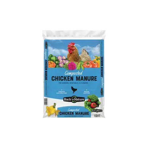 Composted Chicken Manure - 1 cf - pack of 50 Composted Chicken Manure - 1 cf - pack of 50