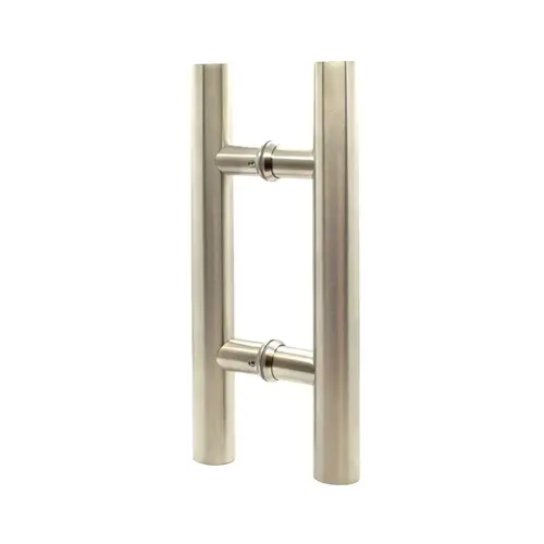 Back-to-Back Ladder Pull 1 1/4" - 24" c/c & 36" Overall - Brushed Stainless Steel Back-to-Back Ladder Pull 1 1/4" - 24" c/c & 36" Overall - Brushed Stainless Steel
