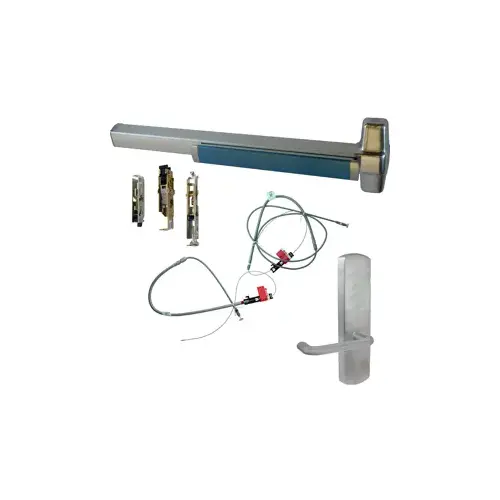 KIT - LD Less Dogging, Heavy Duty Smooth CVC Concealed Vertical Rod Exit Device, 996L-BE-03 Lever Blank Escutcheon Trim, Trim Always Operable, LHR Left Hand Reverse/Reversible Handing (Snap Ring Tool Required), 48" x 82"-96" Adjustable, Grade 1, 98 Series, 626/US26D Satin Chrome KIT - LD Less Dogging, Heavy Duty Smooth CVC Concealed Vertical Rod Exit Device, 996L-BE-03 Lever Blank Escutcheon Trim, Trim Always Operable, LHR Left Hand Reverse/Reversible Handing (Snap Ring Tool Required), 48" x 82"-96" Adjustable, Grade 1, 98 Series, 626/US26D Satin Chrome