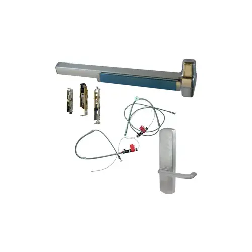 KIT - LD Less Dogging, Heavy Duty Smooth CVC Concealed Vertical Rod Exit Device, 996L-DT-03 Dummy Lever Trim, RHR Right Hand Reverse/Reversible Handing (Snap Ring Tool Required), 36" x 82"-96" Adjustable, Grade 1, 98 Series, 626/US26D Satin Chrome KIT - LD Less Dogging, Heavy Duty Smooth CVC Concealed Vertical Rod Exit Device, 996L-DT-03 Dummy Lever Trim, RHR Right Hand Reverse/Reversible Handing (Snap Ring Tool Required), 36" x 82"-96" Adjustable, Grade 1, 98 Series, 626/US26D Satin Chrome