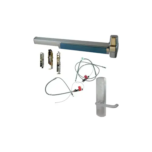 KIT - LD Less Dogging, Heavy Duty Smooth CVC Concealed Vertical Rod Exit Device, 996L-DT-03 Dummy Lever Trim, RHR Right Hand Reverse/Reversible Handing (Snap Ring Tool Required), 48" x 82"-96" Adjustable, Grade 1, 98 Series, 626/US26D Satin Chrome KIT - LD Less Dogging, Heavy Duty Smooth CVC Concealed Vertical Rod Exit Device, 996L-DT-03 Dummy Lever Trim, RHR Right Hand Reverse/Reversible Handing (Snap Ring Tool Required), 48" x 82"-96" Adjustable, Grade 1, 98 Series, 626/US26D Satin Chrome