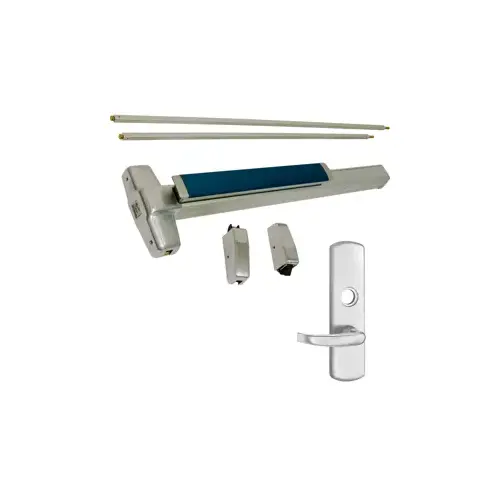 KIT - LD Less Dogging, Heavy Duty Grooved SVR Surface Vertical Rod Exit Device, 996L-17 Lever Trim (Rim Cylinder Required), Key Locks/Unlocks Trim, LHR Left Hand Reverse/Reversible Handing (Snap Ring Tool Required), 36" x 84", Grade 1, 99 Series, 626/US26D Satin Chrome KIT - LD Less Dogging, Heavy Duty Grooved SVR Surface Vertical Rod Exit Device, 996L-17 Lever Trim (Rim Cylinder Required), Key Locks/Unlocks Trim, LHR Left Hand Reverse/Reversible Handing (Snap Ring Tool Required), 36" x 84", Grade 1, 99 Series, 626/US26D Satin Chrome