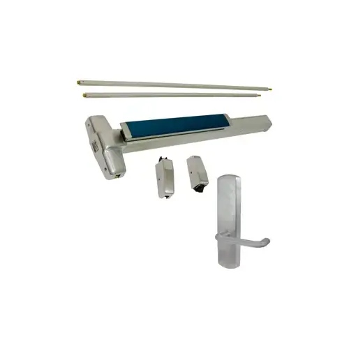 KIT - LD Less Dogging, Heavy Duty Grooved SVR Surface Vertical Rod Exit Device, 996L-DT-03 Dummy Lever Trim, RHR Right Hand Reverse/Reversible Handing (Snap Ring Tool Required), 48" x 84", Grade 1, 99 Series, 626/US26D Satin Chrome KIT - LD Less Dogging, Heavy Duty Grooved SVR Surface Vertical Rod Exit Device, 996L-DT-03 Dummy Lever Trim, RHR Right Hand Reverse/Reversible Handing (Snap Ring Tool Required), 48" x 84", Grade 1, 99 Series, 626/US26D Satin Chrome
