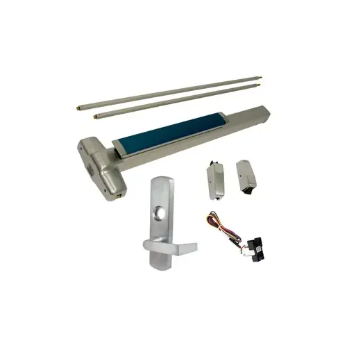 KIT - LD Less Dogging, RX Request to Exit, Heavy Duty Smooth SVR Surface Vertical Rod Exit Device, 996L-06 Lever Trim (Rim Cylinder Required), Key Locks/Unlocks Trim, RHR Right Hand Reverse/Reversible Handing (Snap Ring Tool Required), 36" x 84", Grade 1, 98 Series, 626/US26D Satin Chrome KIT - LD Less Dogging, RX Request to Exit, Heavy Duty Smooth SVR Surface Vertical Rod Exit Device, 996L-06 Lever Trim (Rim Cylinder Required), Key Locks/Unlocks Trim, RHR Right Hand Reverse/Reversible Handing (Snap Ring Tool Required), 36" x 84", Grade 1, 98 Series, 626/US26D Satin Chrome