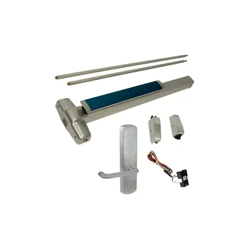 KIT - LD Less Dogging, RX Request to Exit, Heavy Duty Smooth SVR Surface Vertical Rod Exit Device, 996L-BE-03 Lever Blank Escutcheon Trim, Trim Always Operable, LHR Left Hand Reverse/Reversible Handing (Snap Ring Tool Required), 48" x 84", Grade 1, 98 Series, 626/US26D Satin Chrome KIT - LD Less Dogging, RX Request to Exit, Heavy Duty Smooth SVR Surface Vertical Rod Exit Device, 996L-BE-03 Lever Blank Escutcheon Trim, Trim Always Operable, LHR Left Hand Reverse/Reversible Handing (Snap Ring Tool Required), 48" x 84", Grade 1, 98 Series, 626/US26D Satin Chrome