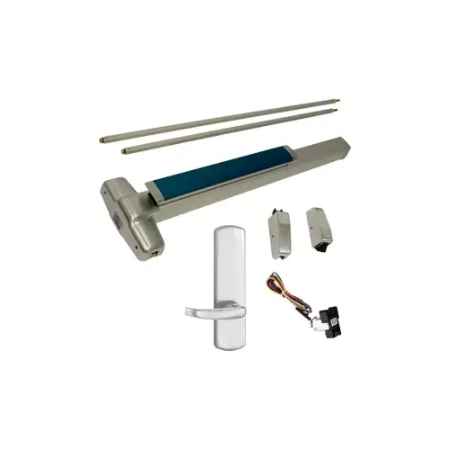 KIT - LD Less Dogging, RX Request to Exit, Heavy Duty Smooth SVR Surface Vertical Rod Exit Device, 996L-BE-17 Lever Blank Escutcheon Trim, Trim Always Operable, LHR Left Hand Reverse/Reversible Handing (Snap Ring Tool Required), 36" x 84", Grade 1, 98 Series, 626/US26D Satin Chrome KIT - LD Less Dogging, RX Request to Exit, Heavy Duty Smooth SVR Surface Vertical Rod Exit Device, 996L-BE-17 Lever Blank Escutcheon Trim, Trim Always Operable, LHR Left Hand Reverse/Reversible Handing (Snap Ring Tool Required), 36" x 84", Grade 1, 98 Series, 626/US26D Satin Chrome