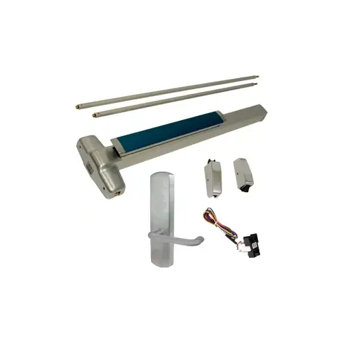 KIT - LD Less Dogging, RX Request to Exit, Heavy Duty Smooth SVR Surface Vertical Rod Exit Device, 996L-BE-03 Lever Blank Escutcheon Trim, Trim Always Operable, RHR Right Hand Reverse/Reversible Handing (Snap Ring Tool Required), 48" x 84", Grade 1, 98 Series, 626/US26D Satin Chrome KIT - LD Less Dogging, RX Request to Exit, Heavy Duty Smooth SVR Surface Vertical Rod Exit Device, 996L-BE-03 Lever Blank Escutcheon Trim, Trim Always Operable, RHR Right Hand Reverse/Reversible Handing (Snap Ring Tool Required), 48" x 84", Grade 1, 98 Series, 626/US26D Satin Chrome