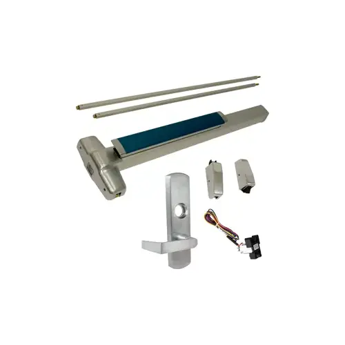 KIT - LD Less Dogging, RX Request to Exit, Heavy Duty Smooth SVR Surface Vertical Rod Exit Device, 996L-NL-06 Night Latch Lever Trim (Rim Cylinder Required), Key Retracts Latch Bolt, LHR Left Hand Reverse/Reversible Handing (Snap Ring Tool Required), 36" x 84", Grade 1, 98 Series, 626/US26D Satin Chrome KIT - LD Less Dogging, RX Request to Exit, Heavy Duty Smooth SVR Surface Vertical Rod Exit Device, 996L-NL-06 Night Latch Lever Trim (Rim Cylinder Required), Key Retracts Latch Bolt, LHR Left Hand Reverse/Reversible Handing (Snap Ring Tool Required), 36" x 84", Grade 1, 98 Series, 626/US26D Satin Chrome