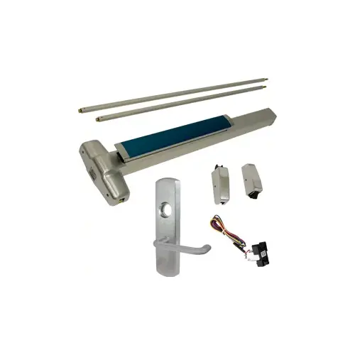 KIT - LD Less Dogging, RX Request to Exit, Heavy Duty Smooth SVR Surface Vertical Rod Exit Device, 996L-NL-03 Night Latch Lever Trim (Rim Cylinder Required), Key Retracts Latch Bolt, RHR Right Hand Reverse/Reversible Handing (Snap Ring Tool Required), 36" x 84", Grade 1, 98 Series, 626/US26D Satin Chrome KIT - LD Less Dogging, RX Request to Exit, Heavy Duty Smooth SVR Surface Vertical Rod Exit Device, 996L-NL-03 Night Latch Lever Trim (Rim Cylinder Required), Key Retracts Latch Bolt, RHR Right Hand Reverse/Reversible Handing (Snap Ring Tool Required), 36" x 84", Grade 1, 98 Series, 626/US26D Satin Chrome