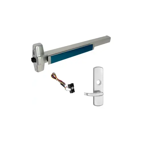 KIT - LD Less Dogging, RX Request to Exit, Heavy Duty Smooth Rim Exit Device, 996L-NL-17 Night Latch Lever Trim (Rim Cylinder Required), Key Retracts Latch Bolt, LHR Left Hand Reverse/Reversible Handing (Snap Ring Tool Required), 48", Grade 1, 98 Series, 626/US26D Satin Chrome KIT - LD Less Dogging, RX Request to Exit, Heavy Duty Smooth Rim Exit Device, 996L-NL-17 Night Latch Lever Trim (Rim Cylinder Required), Key Retracts Latch Bolt, LHR Left Hand Reverse/Reversible Handing (Snap Ring Tool Required), 48", Grade 1, 98 Series, 626/US26D Satin Chrome