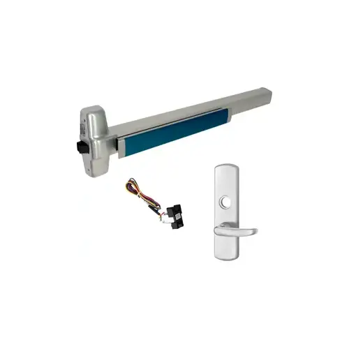KIT - LD Less Dogging, RX Request to Exit, Heavy Duty Smooth Rim Exit Device, 996L-NL-07 Night Latch Lever Trim (Rim Cylinder Required), Key Retracts Latch Bolt, RHR Right Hand Reverse/Reversible Handing (Snap Ring Tool Required), 36", Grade 1, 98 Series, 626/US26D Satin Chrome KIT - LD Less Dogging, RX Request to Exit, Heavy Duty Smooth Rim Exit Device, 996L-NL-07 Night Latch Lever Trim (Rim Cylinder Required), Key Retracts Latch Bolt, RHR Right Hand Reverse/Reversible Handing (Snap Ring Tool Required), 36", Grade 1, 98 Series, 626/US26D Satin Chrome
