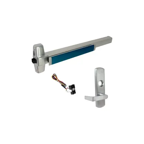KIT - LD Less Dogging, RX Request to Exit, Heavy Duty Smooth Rim Exit Device, 996L-NL-06 Night Latch Lever Trim (Rim Cylinder Required), Key Retracts Latch Bolt, LHR Left Hand Reverse/Reversible Handing (Snap Ring Tool Required), 48", Grade 1, 98 Series, 626/US26D Satin Chrome KIT - LD Less Dogging, RX Request to Exit, Heavy Duty Smooth Rim Exit Device, 996L-NL-06 Night Latch Lever Trim (Rim Cylinder Required), Key Retracts Latch Bolt, LHR Left Hand Reverse/Reversible Handing (Snap Ring Tool Required), 48", Grade 1, 98 Series, 626/US26D Satin Chrome