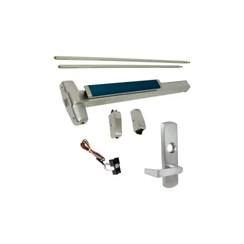 KIT - LD Less Dogging, RX Request to Exit, Heavy Duty Grooved SVR Surface Vertical Rod Exit Device, 996L-06 Lever Trim (Rim Cylinder Required), Key Locks/Unlocks Trim, LHR Left Hand Reverse/Reversible Handing (Snap Ring Tool Required), 48" x 84", Grade 1, 99 Series, 626/US26D Satin Chrome KIT - LD Less Dogging, RX Request to Exit, Heavy Duty Grooved SVR Surface Vertical Rod Exit Device, 996L-06 Lever Trim (Rim Cylinder Required), Key Locks/Unlocks Trim, LHR Left Hand Reverse/Reversible Handing (Snap Ring Tool Required), 48" x 84", Grade 1, 99 Series, 626/US26D Satin Chrome